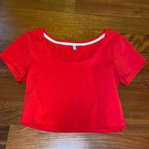 Red Crop Top